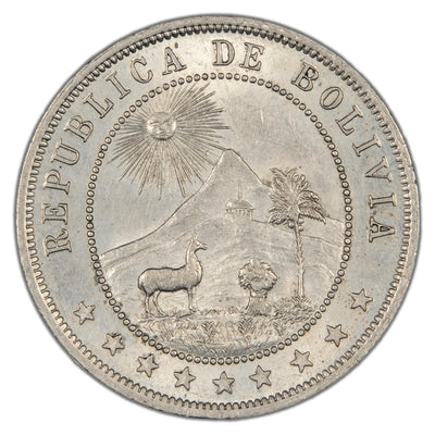 Bolivia 1899 10 Centavos Coin