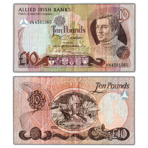 SOLD Ireland Allied Irish Banks PLC. 1988 10 Pounds Note P #7a