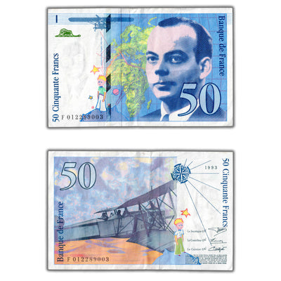SOLD France 1993 50 Fifty Francs Note P #157b