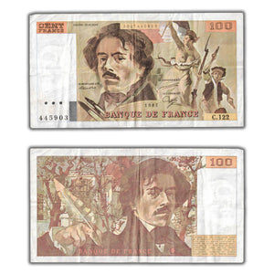 SOLD France 1987 100 One Hundred Francs Note P #154c