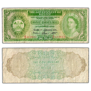Belize 1976 $1 One Dollar Note P #33c