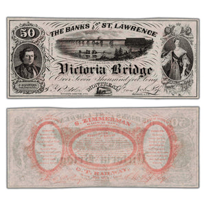 SOLD Canada C.1860's Banks of the St Lawrence Advertising Note