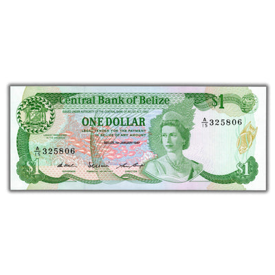 Belize 1987 $1 One Dollar P #46c - Choice UNC