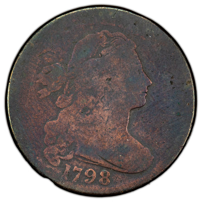 United States 1798 1c Draped Bust Large Cent Coin