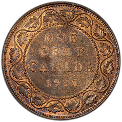 SOLD Canada 1920 1 One Large Cent Coin - Choice Uncirculated
