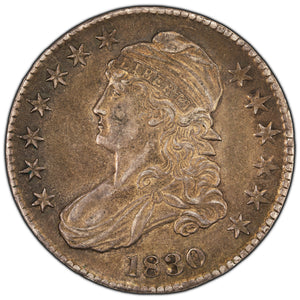 SOLD United States 1830 Small 0 Capped Bust Half Dollar Silver Coin