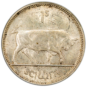 SOLD Ireland 1931 One Shilling Silver Coin - AU