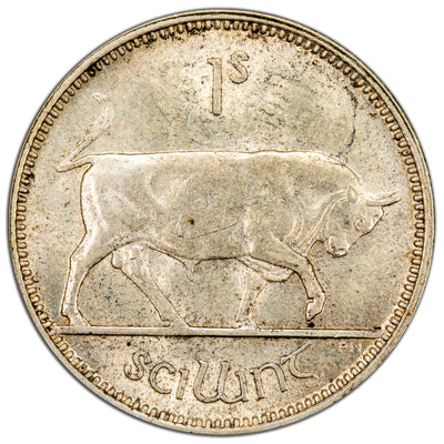 SOLD Ireland 1931 One Shilling Silver Coin - AU