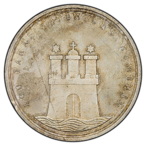 SOLD Germany Hamburg 1989-J 10 Ten Mark Silver Coin