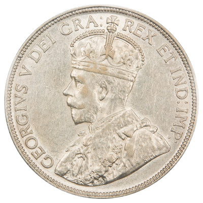 SOLD Canada 1934 50 Cents Half Dollar Silver Coin - ICCS VF-30