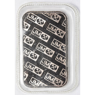 SOLD Johnson Matthey JM 1/2oz .999 Fine Silver Bar - JM Back Sealed