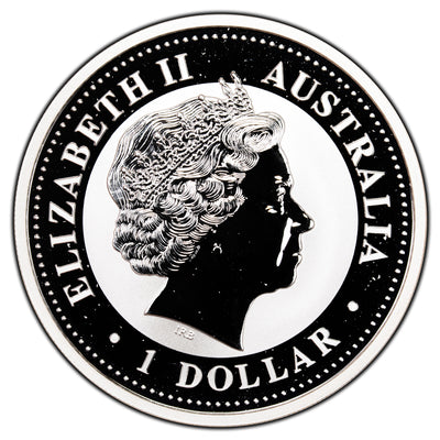 SOLD Australia 2002 $5 1oz .999 Fine Silver Kookaburra - In Capsule