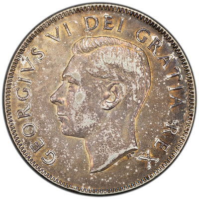 SOLD Canada 1948 50 Cents Half Dollar Silver Coin - Key Date - VF-20