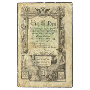 SOLD Austria 1866 1 One Gulden Note P #A150