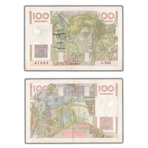 SOLD France 1948 100 One Hundred Francs Note P #128b
