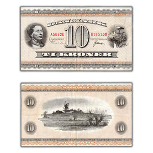 SOLD Denmark 1969 10 Ten Kroner Note P #44ab