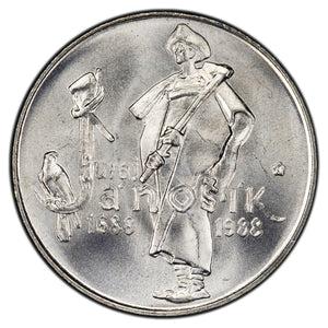 SOLD Czechoslovakia 1988 50 Korun Coin - BU