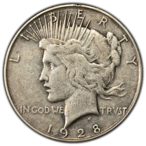 SOLD United States 1928-S $1 Peace Dollar Silver Coin