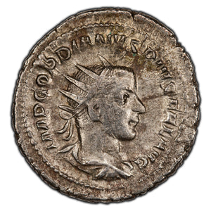 SOLD Ancient Rome AD 242-4 Gordian III Antonianus Silver Coin RIC 210c