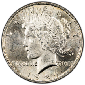 SOLD United States 1924 $1 Peace Dollar Silver Coin