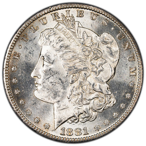 SOLD United States 1881-S $1 Morgan Dollar Silver Coin - BU