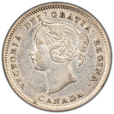 Canada 1881-H 5 Cents Silver Coin - Choice EF