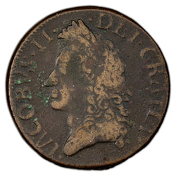 Ireland 1690 May 2s/6d Half Crown Gun Money Coin S-6580