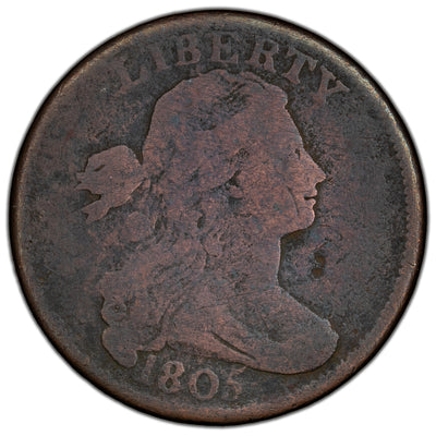 SOLD United States 1805 Draped Bust Large Cent Coin