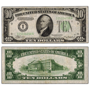 United States 1934 $10 Minneapolis Federal Reserve Note Fr. 2004-I - VF