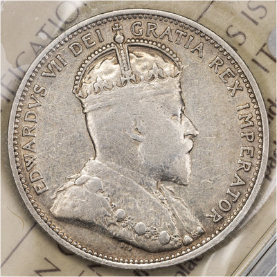 SOLD Canada 1904 25 Cents Quarter Silver Coin - VF-20