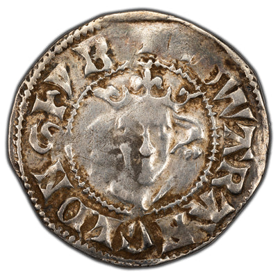 SOLD Great Britain Edward I 1306-7 Canterbury Class 10cf2 Penny Hammered Silver Coin S #1411