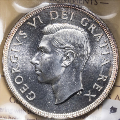 SOLD Canada 1949 $1 Silver Dollar Coin - ICCS MS-66