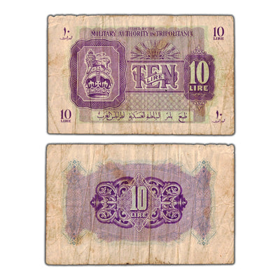 Libya N.D (1943) 10 Lire Note P #M4a