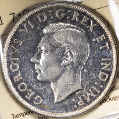 SOLD Canada 1947 Pointed 7 4xHP $1 Silver Dollar Coin - ICCS MS-62