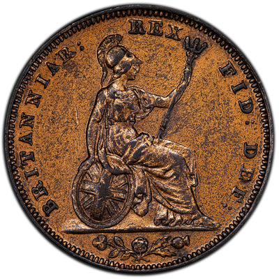 Great Britain 1826 Farthing Coin - Old Cleaning