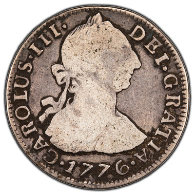 SOLD Bolivia 1776 2 Reales Silver Coin KM #53
