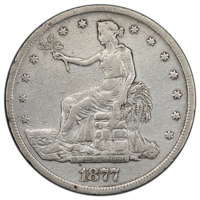 SOLD United States 1877-S $1 One Trade Dollar Silver Coin - Cleaned