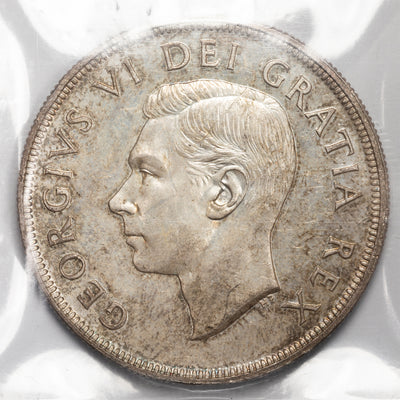 SOLD Canada 1948 $1 Silver Dollar Coin - Key Date - ICCS MS62 *Read Description