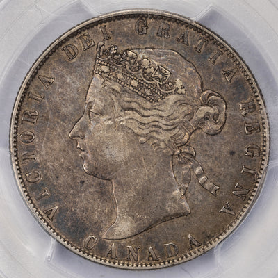 SOLD Canada 1870 LCW 50 Cents Half Dollar Silver Coin - PCGS XF-40