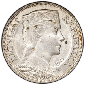 SOLD Latvia 1931 5 Lati Silver Coin KM #9