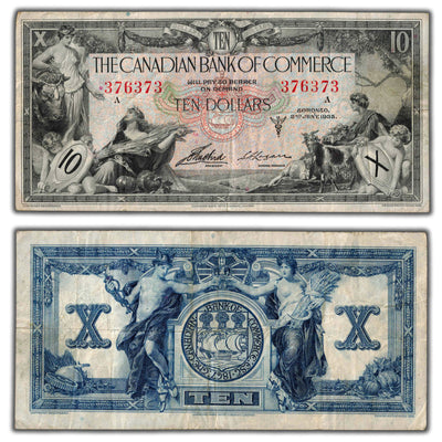SOLD $10 1935 Canadian Bank of Commerce Chartered Note CH #75-18-06