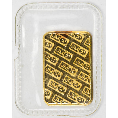SOLD Johnson Matthey 1 Gram .9999 Gold Bar - Sealed