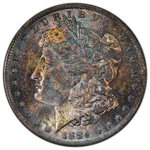 SOLD United States 1884-O $1 Morgan Silver Dollar Coin - BU Nicely Toned