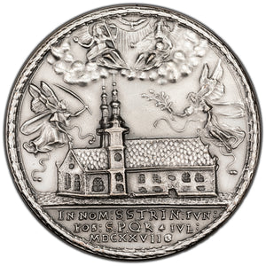 SOLD Germany Regensburg (1627) 20th Century Restrict 4 Ducats .999 Silver Coin Trinity Church