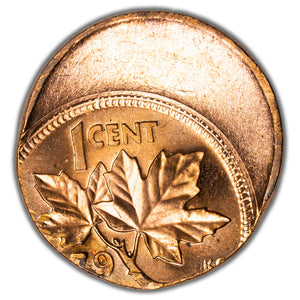 SOLD Canada 1979 1 Small Cent Coin - Off Struck Error