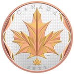 Canada 2021 $50 Maple Leaves in Motion .9999 Fine Silver Coin (missing outer sleeve)