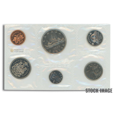 Canada 1968 No Island 6-Coin PL Proof-Like Mint Coin Set - Envelope + COA