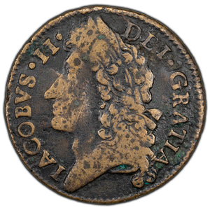 SOLD Ireland 1689 James II Gunmoney Shilling Coin