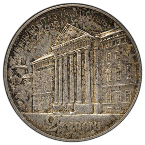 SOLD Estonia 1932 2 Kroni Silver Coin KM #13
