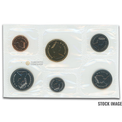 Canada 1988 Logo Variety 6-Coin PL Proof-Like Mint Coin Set - Plastic Only